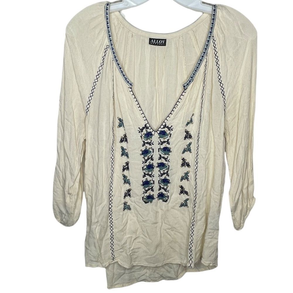 Alloy Apparel‎ Embroidered Shirt